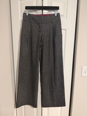 bebe Wide-Leg Dress Pants in Charcoal Gray